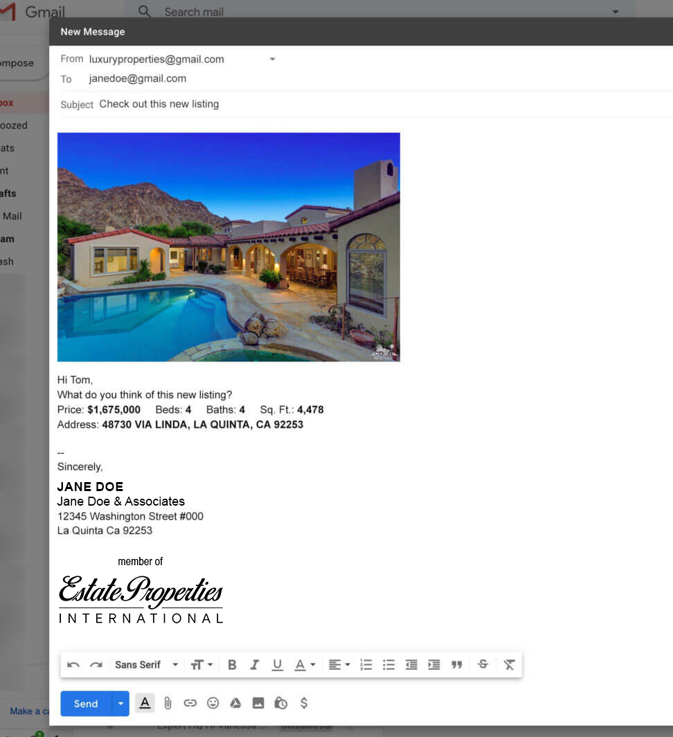 Embed luxury logo in emails automatically