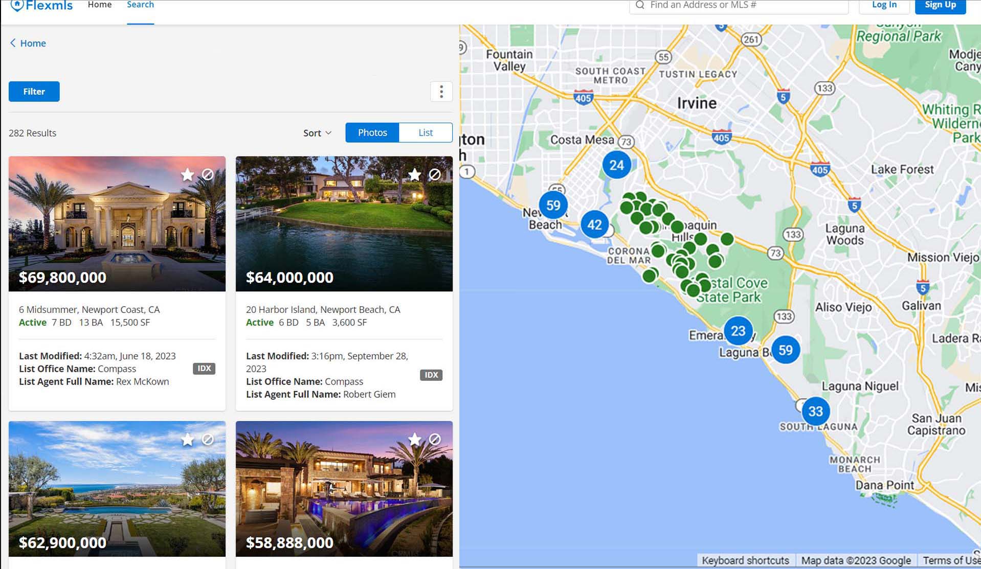 Listings displayed with local IDX/MLS